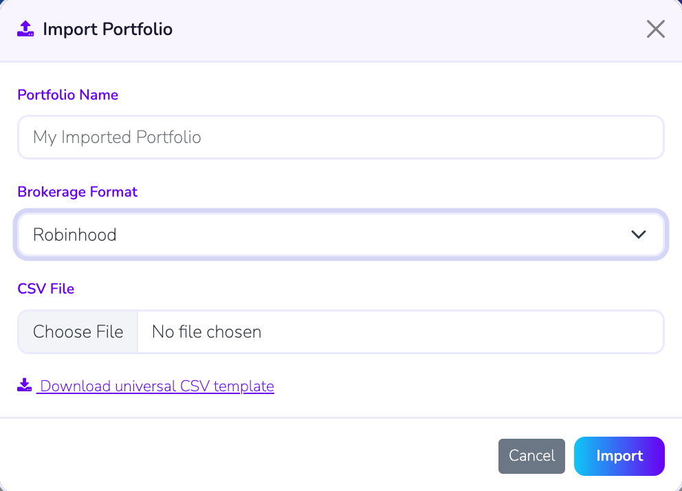 CSV Import